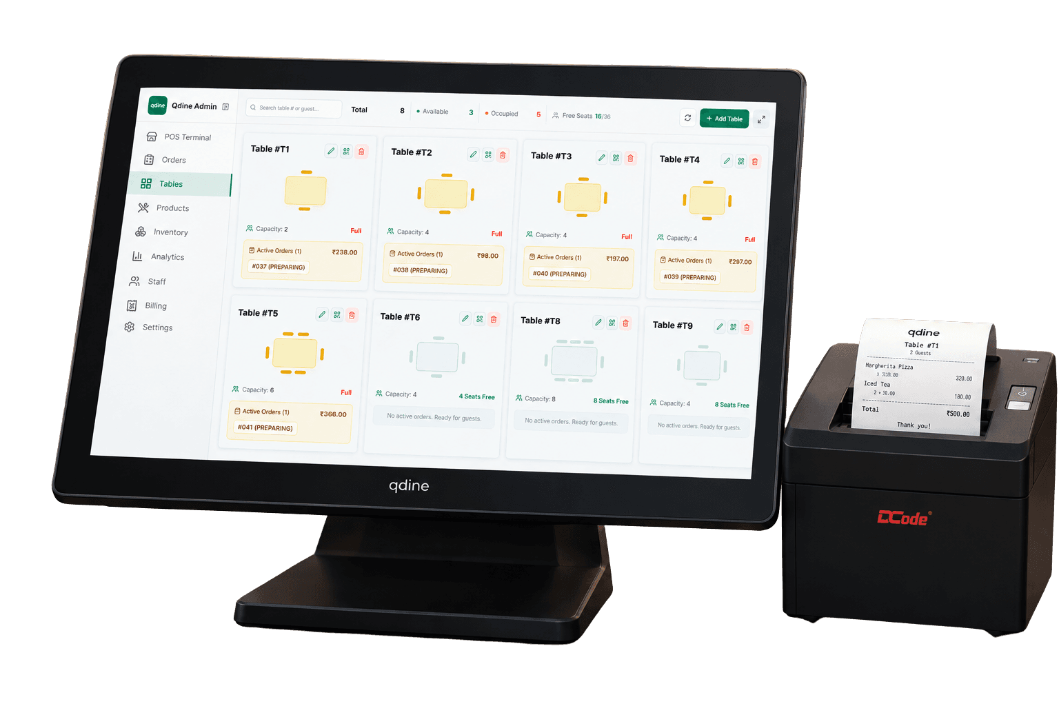 Qdine Restaurant Management System